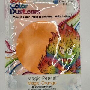 New, Magic Orange Solar Color Dust Magic Pearls Pigments 10 Gram Pouch